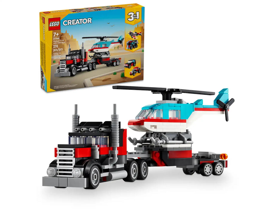 LEGO® 31146 Creator 3in1 Flatbed Truck with Helicopter