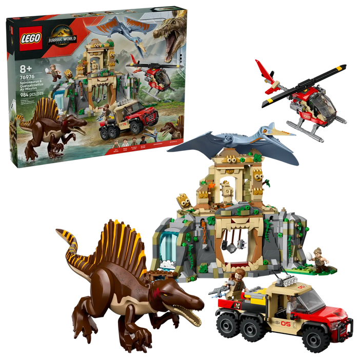 LEGO® Jurassic World Spinosaurus & Quetzalcoatlus Air Mission 76976