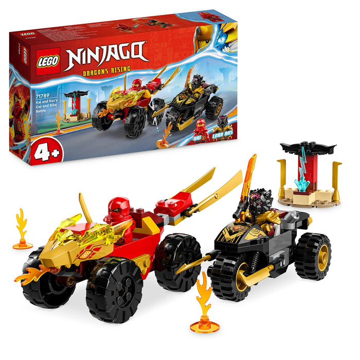LEGO® NINJAGO® 71789 Kai and Ras's Car and Bike Battle