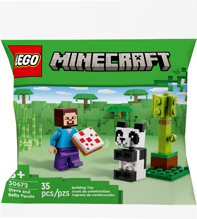 LEGO® Minecraft® Steve and Baby Panda 30672