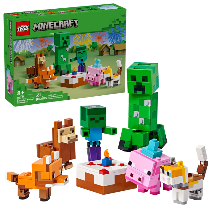 LEGO® Minecraft® Baby Pig’s Birthday Celebration 21281