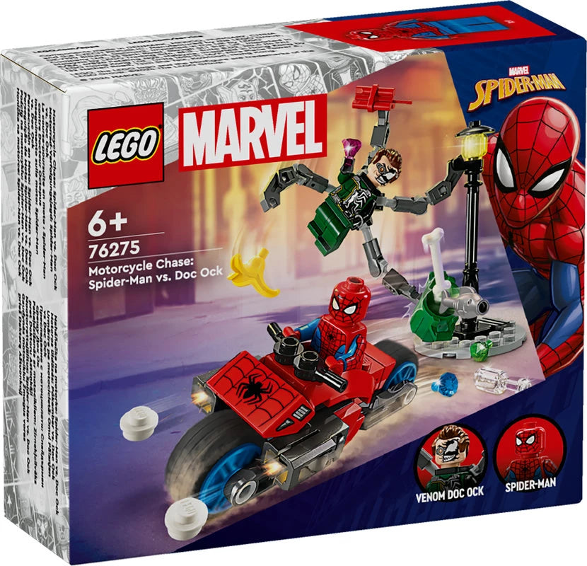 LEGO® 76275 Motorcycle Chase Spider-Man Vs. Doc Ock - Moore's Minifigures