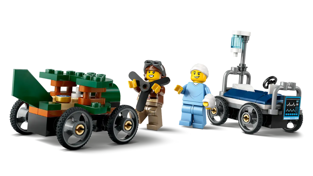 LEGO® City Airplane vs. Hospital Bed Race Car Pack 60459