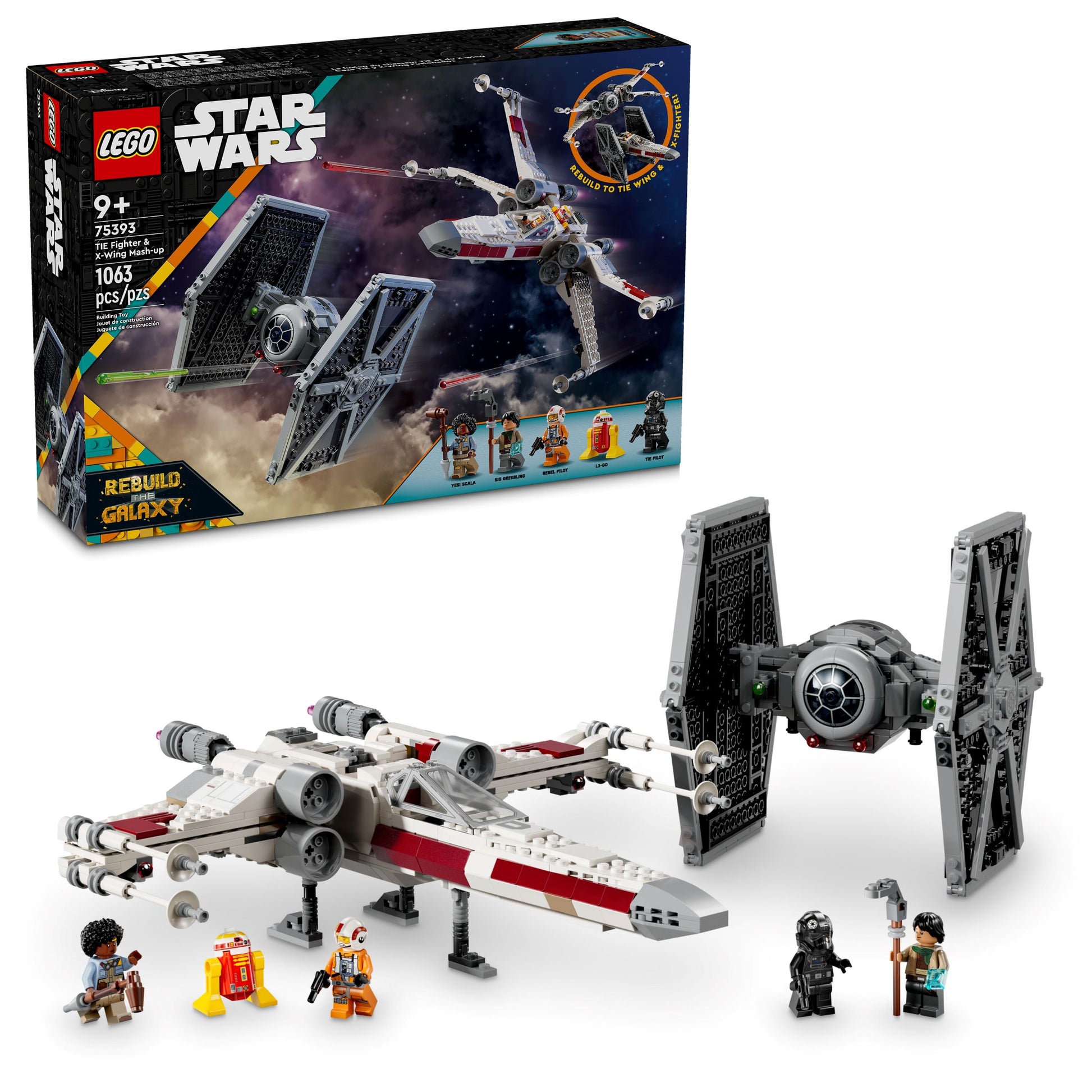 75393 TIE Fighter & X-Wing Mash-up - Moore's Minifigures