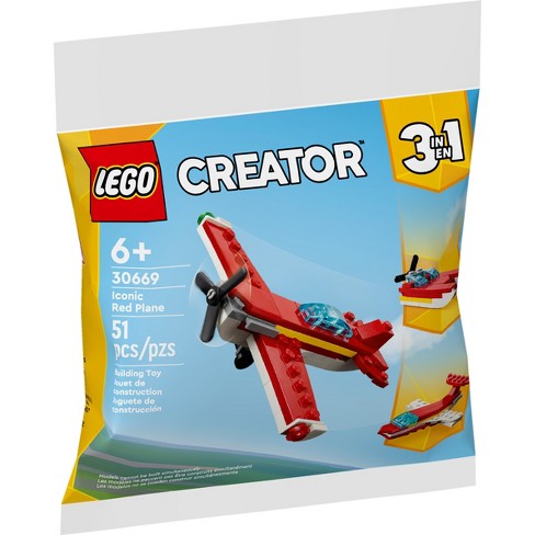 30669 Iconic Red Plane - Moore's Minifigures