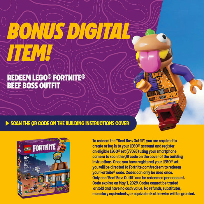 LEGO® Fortnite® Durrr Burger Restaurant 77076