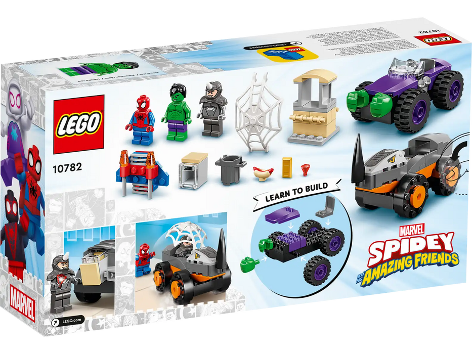 LEGO® Marvel Spidey And His Amazing Friends Hulk vs. Rhino Truck Showdown 10782