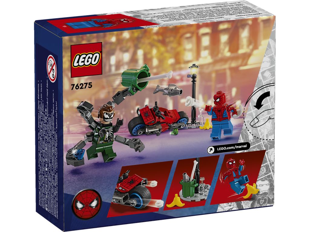 LEGO® 76275 Motorcycle Chase Spider-Man Vs. Doc Ock - Moore's Minifigures