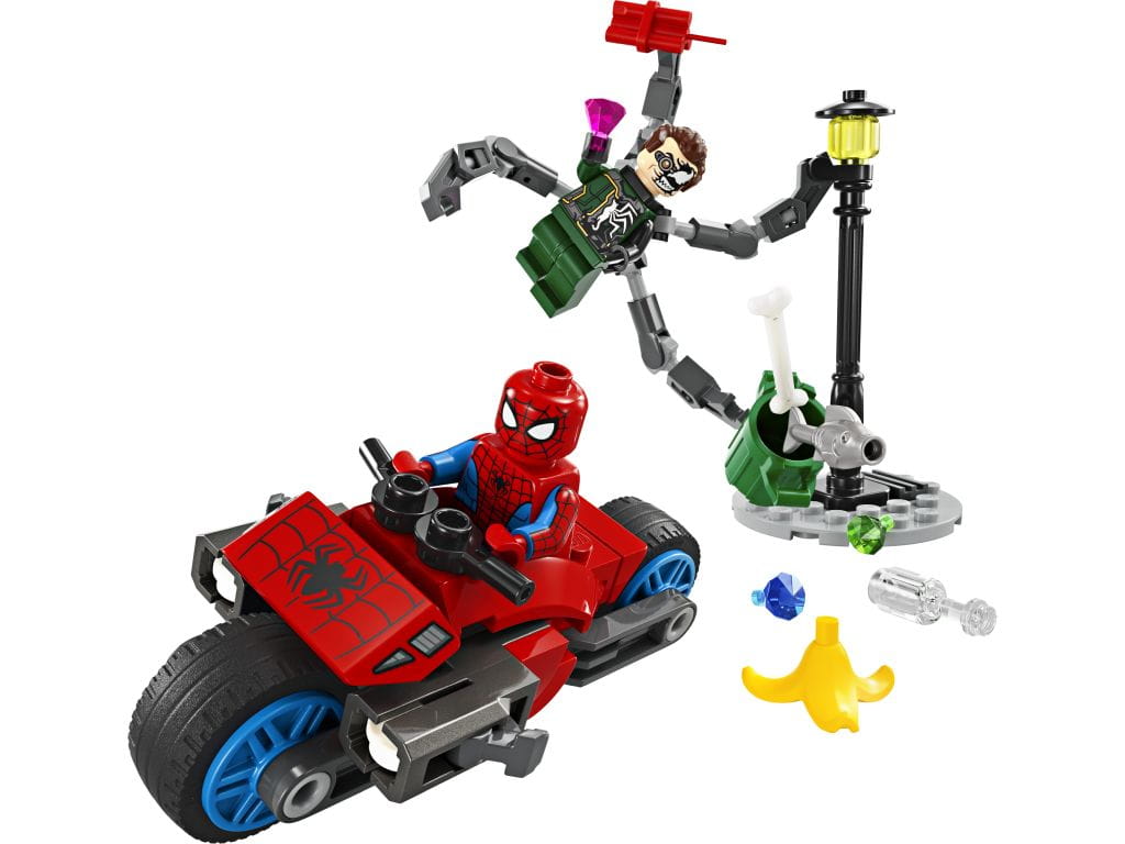 LEGO® 76275 Motorcycle Chase Spider-Man Vs. Doc Ock - Moore's Minifigures