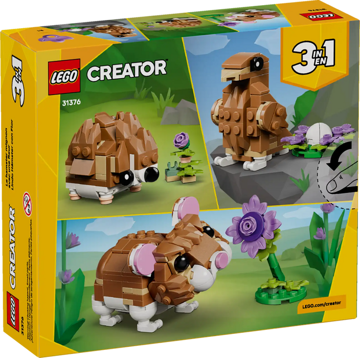 LEGO® Creator 3 in 1 Cute Hamster with a Flower 31376