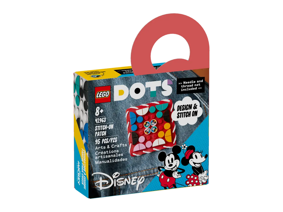 LEGO® DOTS ǀ Disney Mickey Mouse & Minnie Mouse Stitch-on Patch 41963