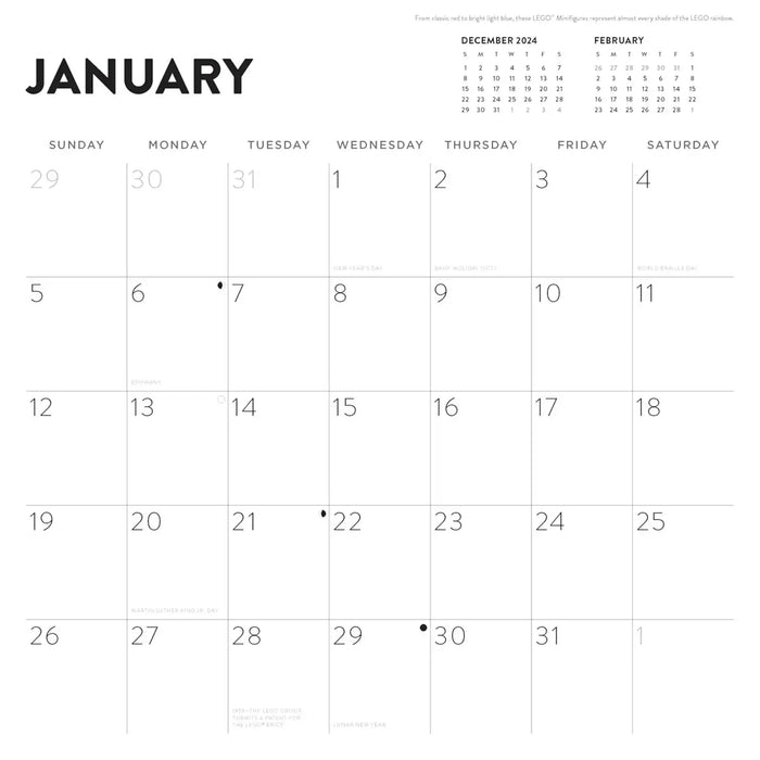 LEGO® 2025 Wall Calendar
