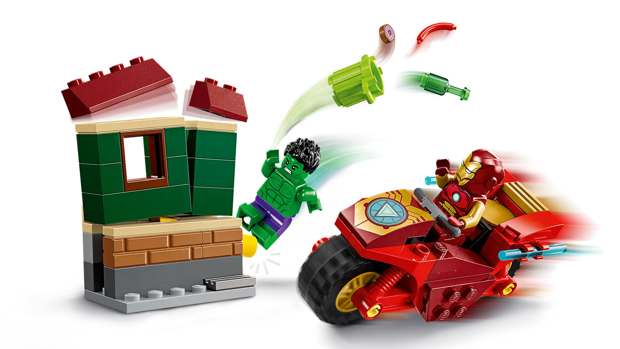 LEGO® Marvel Iron Man with Bike and The Hulk 76287