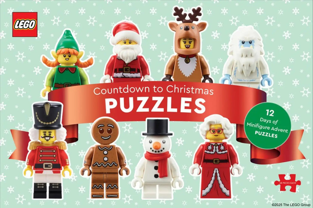 LEGO® Countdown to Christmas Puzzles: 12 Days of Minifigure Advent Puzzles