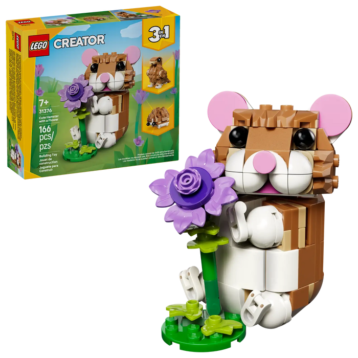 LEGO® Creator 3 in 1 Cute Hamster with a Flower 31376