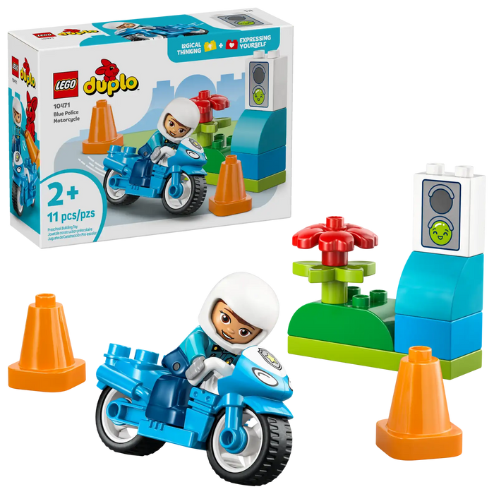 LEGO® DUPLO® Town Blue Police Motorcycle 10471