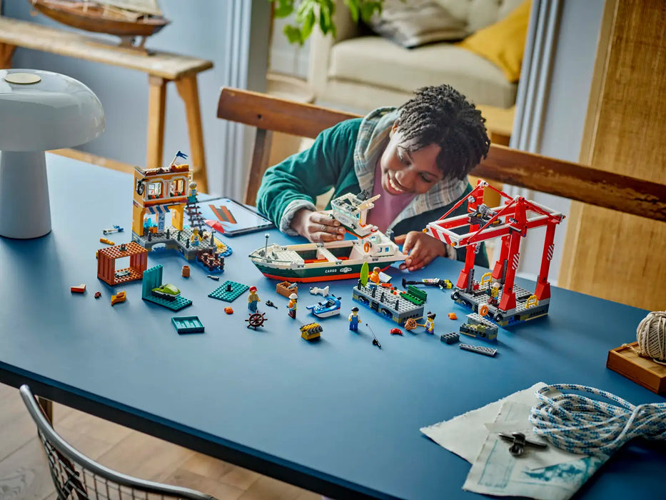 LEGO® City Seaside Harbor with Cargo Ship 60422
