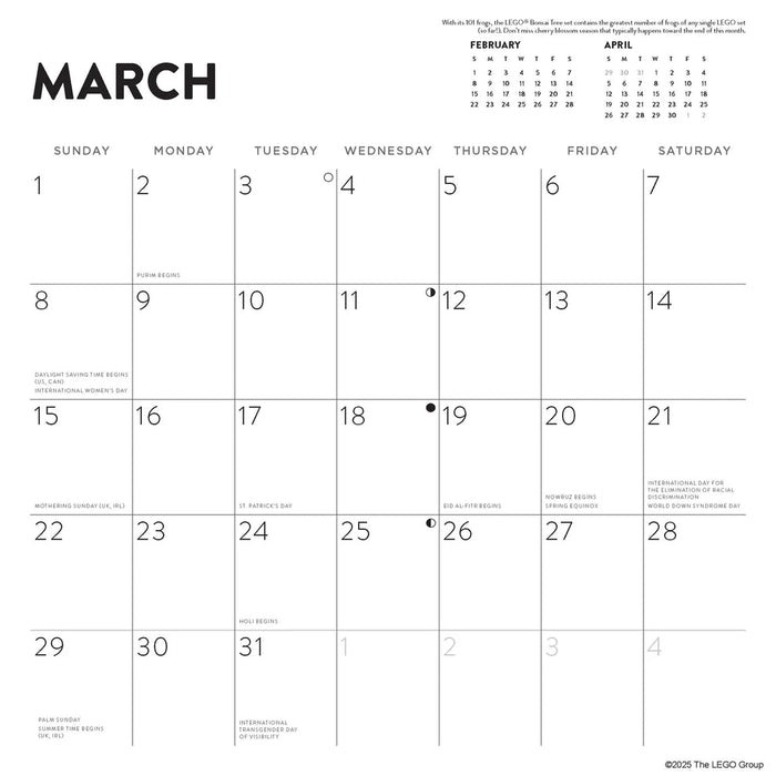 LEGO® 2026 Wall Calendar